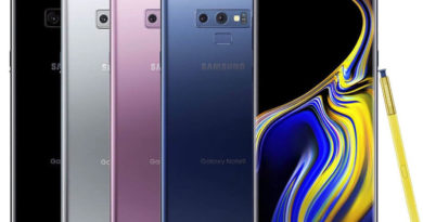 The Samsung Galaxy Note 9 in Various Colors